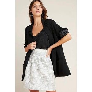 Anthropologie Maeve Anya Dotted Jacquard Mini Skirt size 0 MSRP: $110